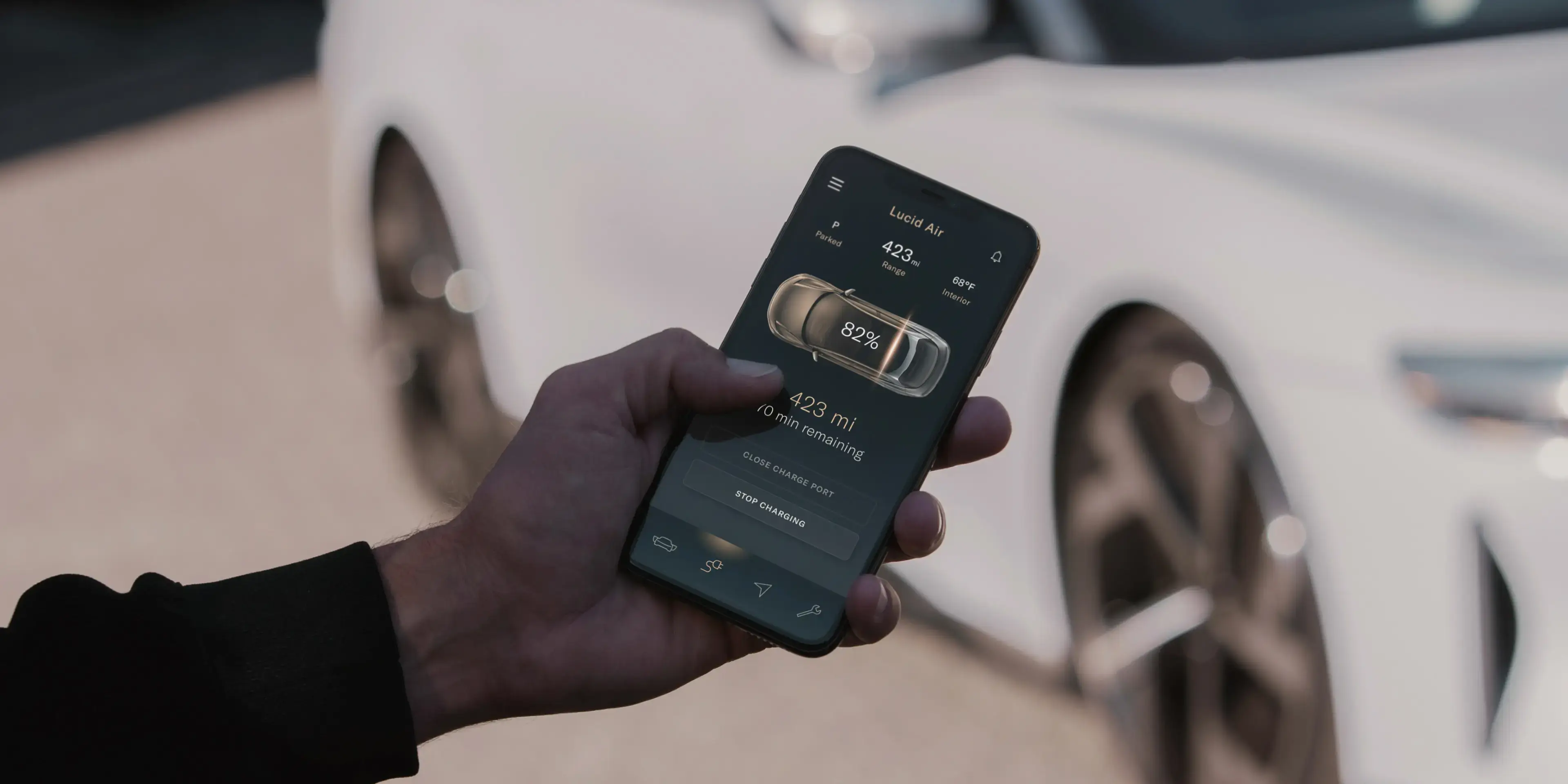 The same Lucid body, in a lighter, ultra-efficient trim that lets you feel the difference