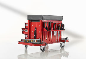 Rolling Toolbox Stool by Sharper Image