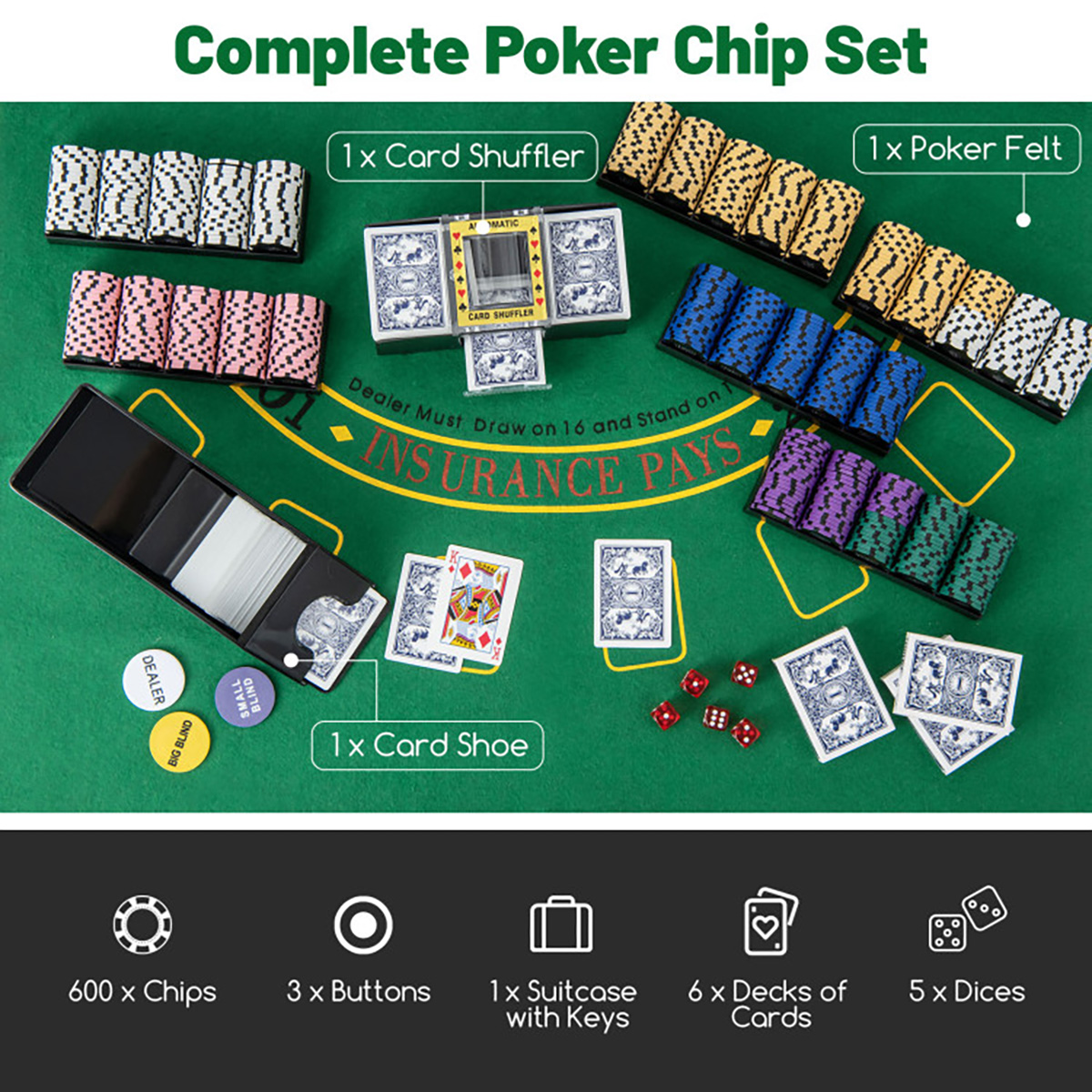 600-Piece Poker Chip and Game Set @ SharperImage.com