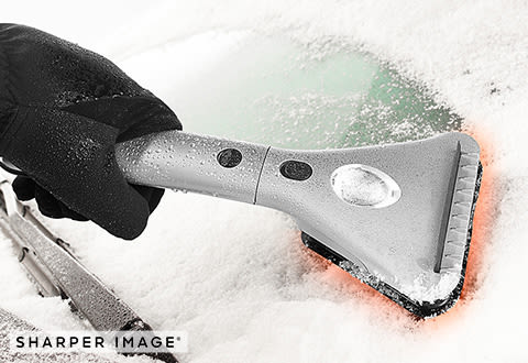 Heated Ice Scraper by Sharper Image @
