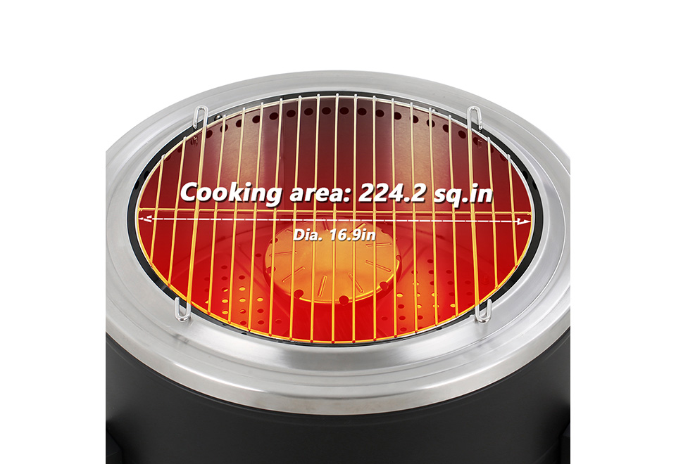 22'' Outdoor Smokeless Wood-Burning Fireplace @ SharperImage.com