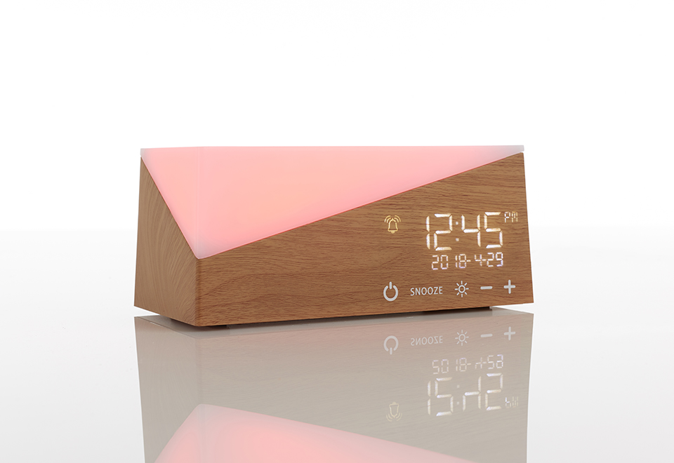 sharper image sound and light therapy bluetooth alarm clock