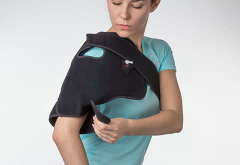 Electric Heated Shoulder Brace Heating Wrap Ice / Hot Compression