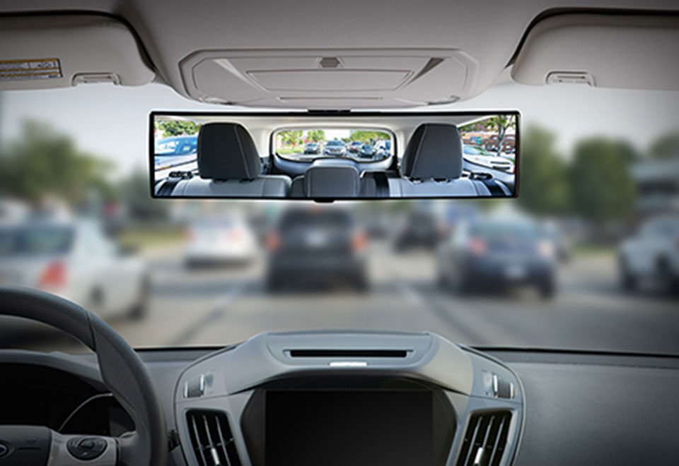 panoramic anti glare rearview mirror