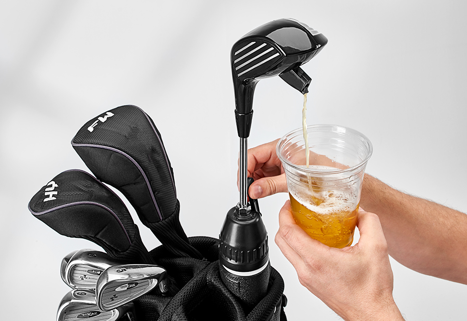 Golf Club Drink Dispenser Drink Driver Caddy Brand New newest