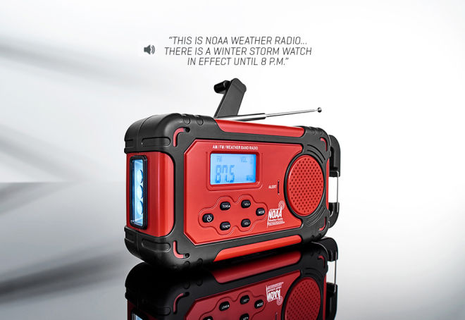 Emergency Solar Hand Crank Radio by Sharper Image