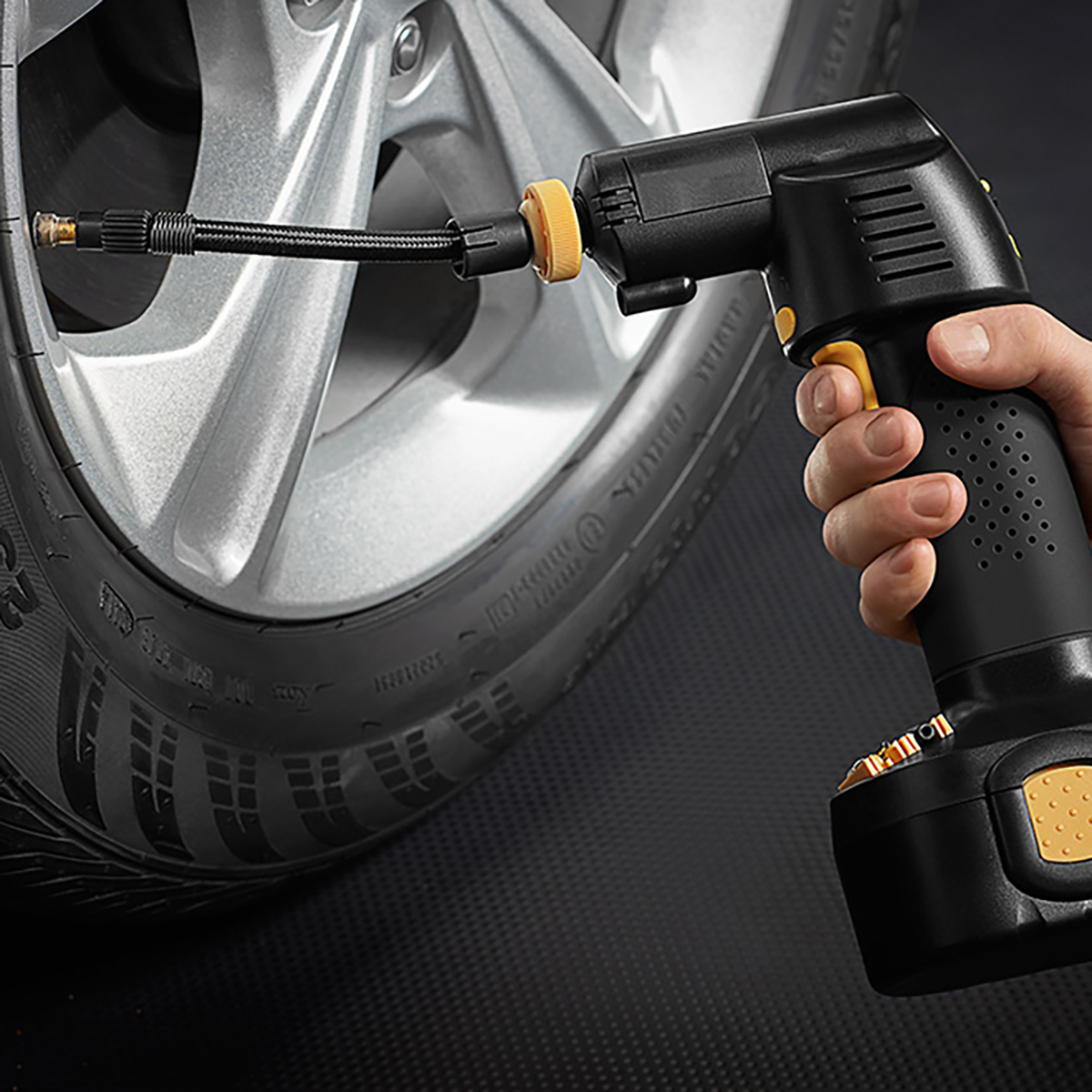 stargage R Cordless Auto Stop Tire Inflator by Sharper Image