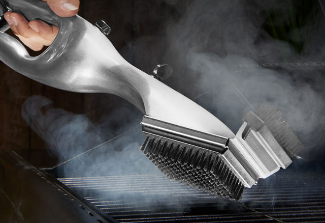 Stainless Steel Steam Cleaning Grill Brush
