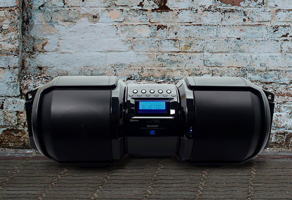 sharp 100 watt boombox