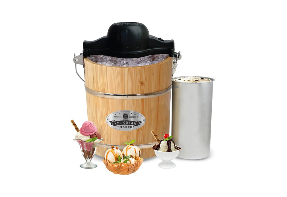 Elite Gourmet 4-quart Old Fashioned outlet Bucket Electric Ice Cream Maker