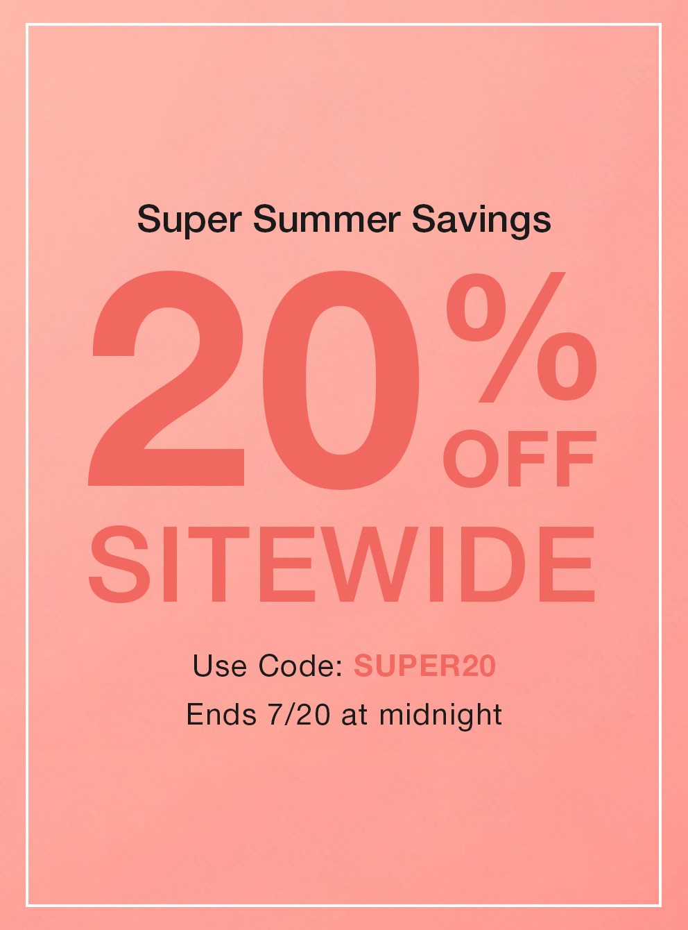 20% off sitewide