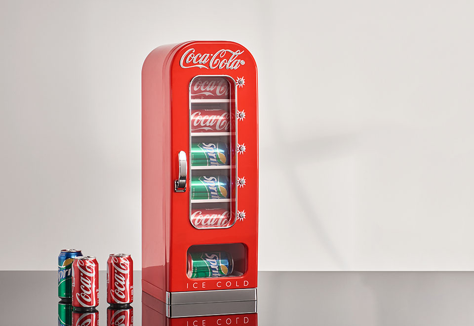 coca cola vending fridge