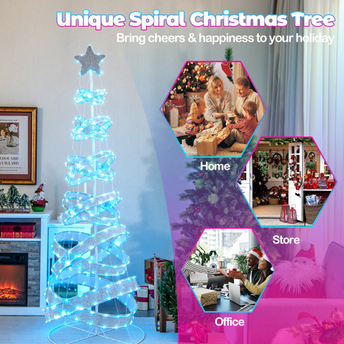 【SEVEN  さま】* christmas tree ❀ ツリー Home Decorators Collection 7.5 ft Swiss Mountain Black