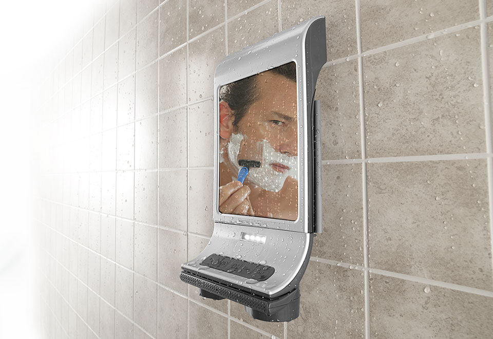 Sharper Image 2024 Heated Fog-Free Shower Mirror