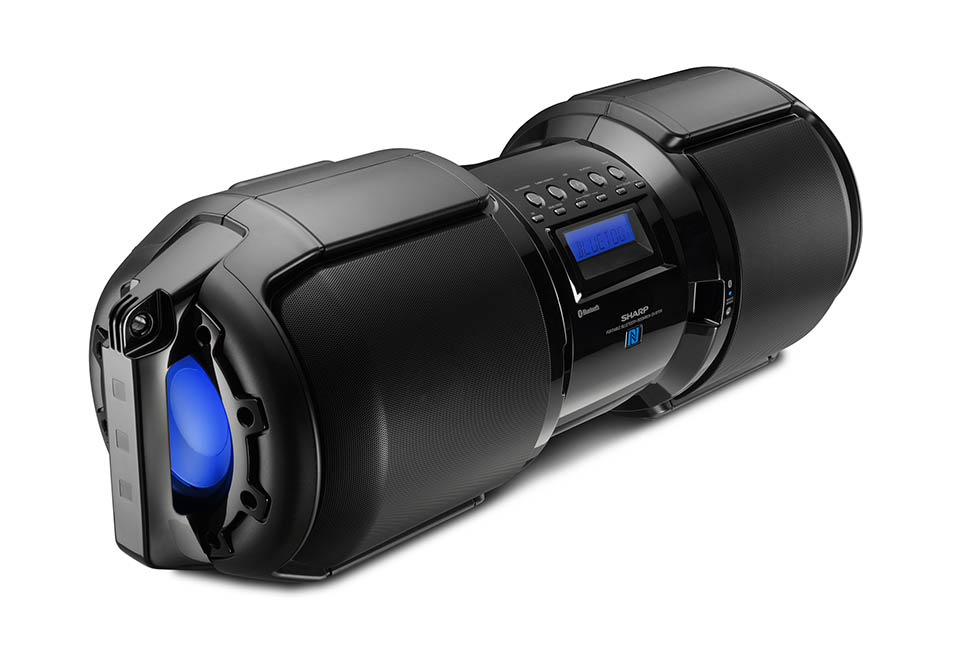 sharp bluetooth boombox