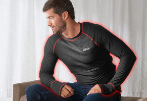 Heated Shirt Base Layer by Sharper Image
