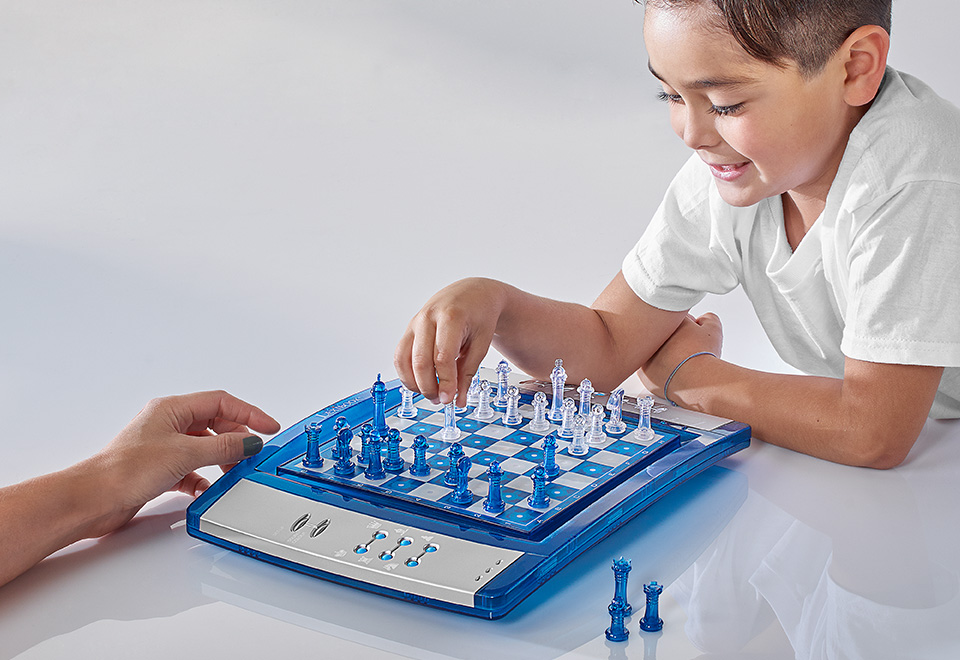 ELECTRONIC LIGHTED. sold CHESS GAME