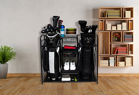 Suncast 2-Bag Golf Organizer Shelf