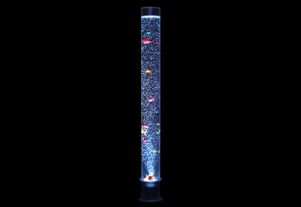 led hypnotic bubble aquarium