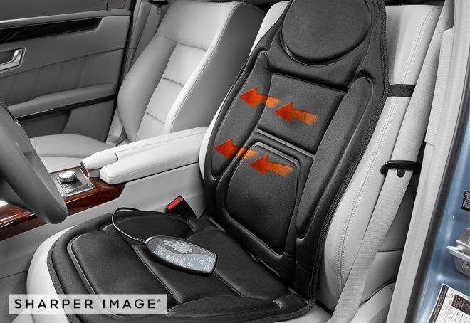 Car Cushion with Massage and Heat by Sharper Image