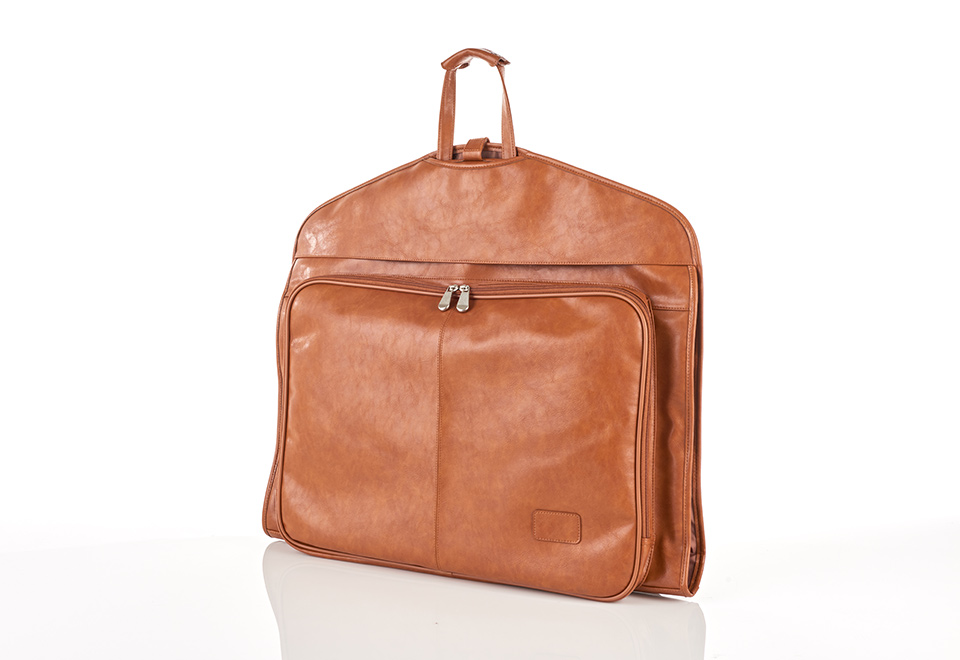 luxury leather garment bag