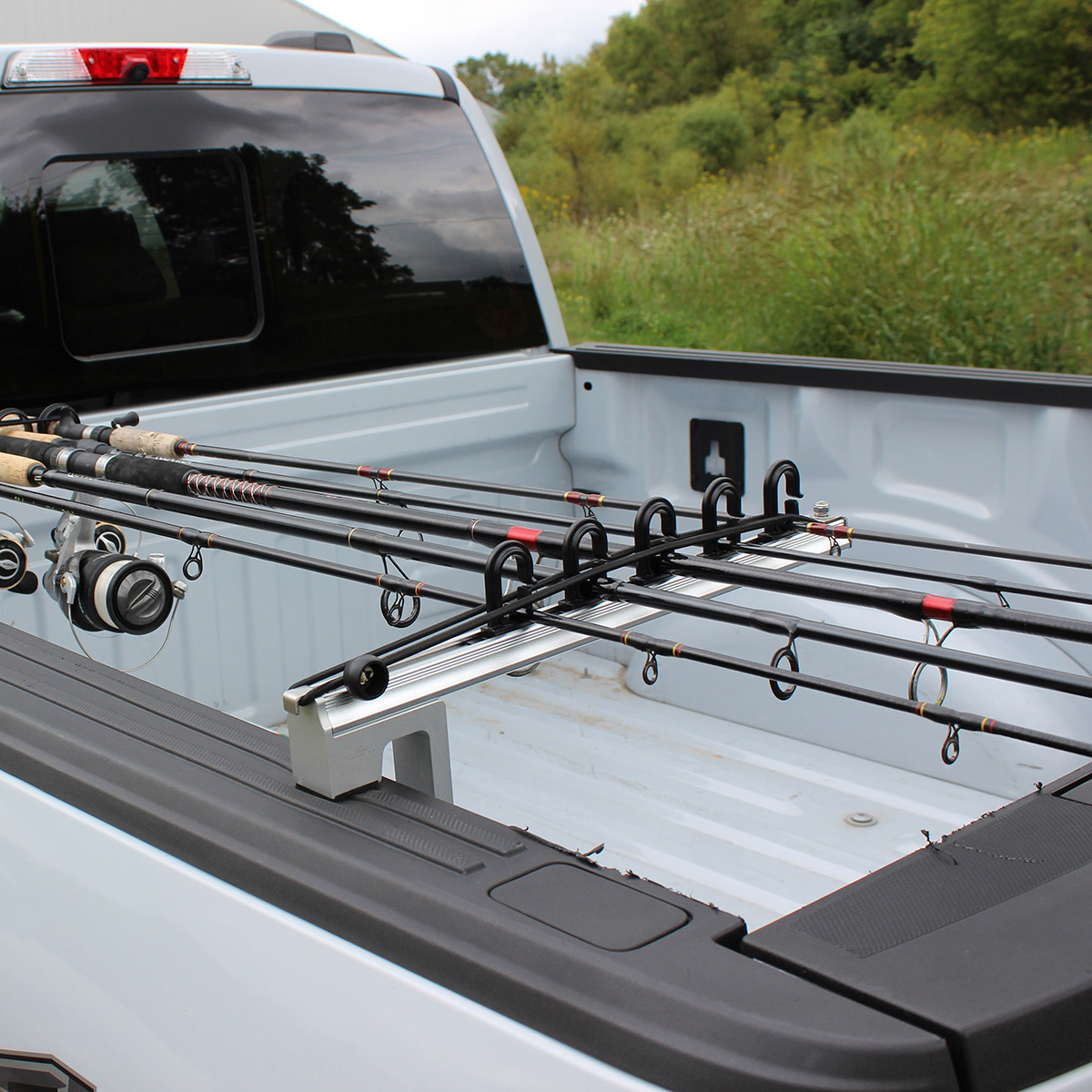 Fishing Rod Holder For Toyota Tacoma Bed Rail - Circle Hole Version