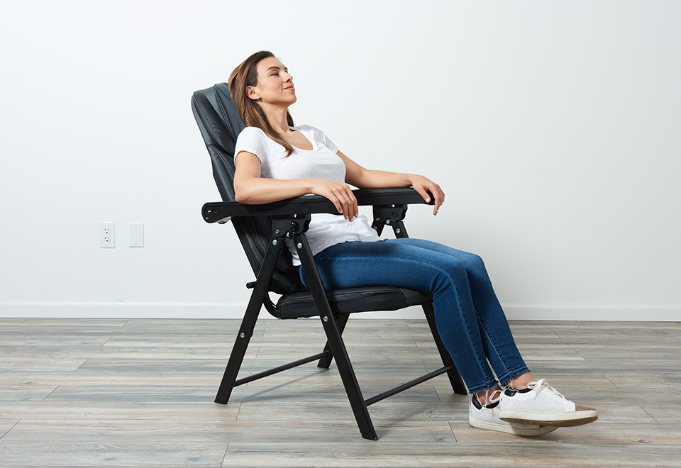 sharper image massage chair foldable