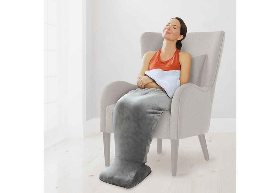 Sharper Image buy Cozy Massaging Heat Wrap with Sherpa Lining