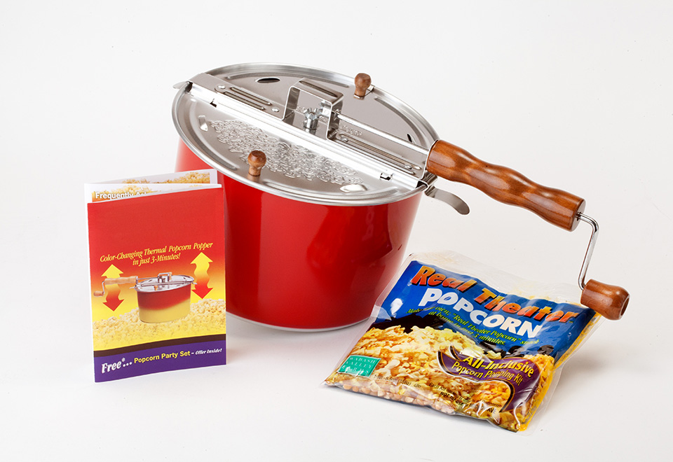 Popcornページです。 FunTime FT862CB 8oz Black Popcorn Popper Machine Maker Cart