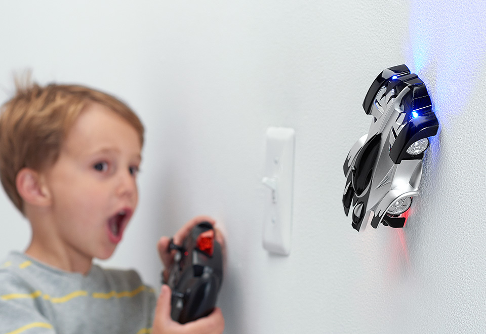 toy cars that drive on walls