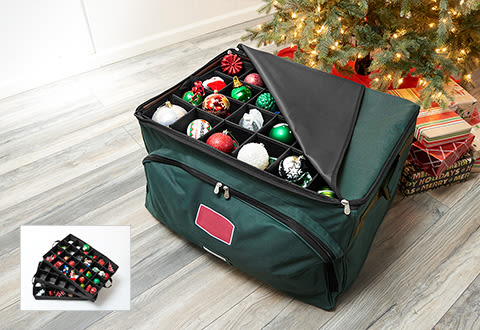 3-Tray Ornament Storage Bag