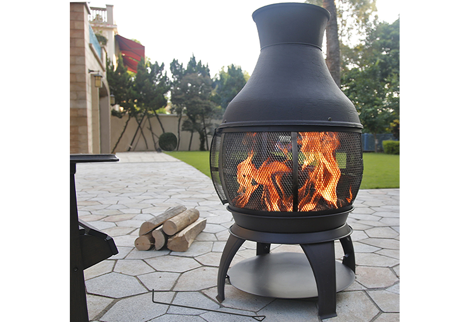 45'' Cast Iron Chiminea @ SharperImage.com