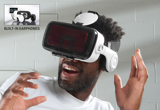 Bluetooth VR Headset with Earphones by Sharper Image