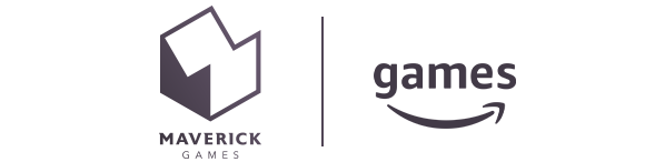 Maverick Games logo and Amazon Games logo