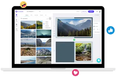 lumen5-laptop-mountains-photos-video-screenshot