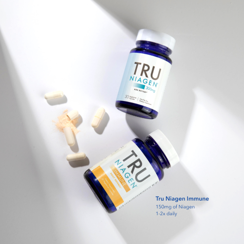 Tru Niagen and Immune bottles