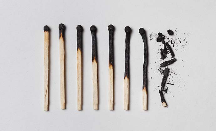 burnt out matchsticks