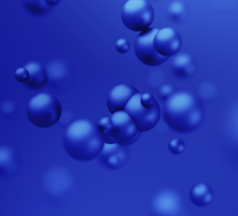 blue bubble abstract