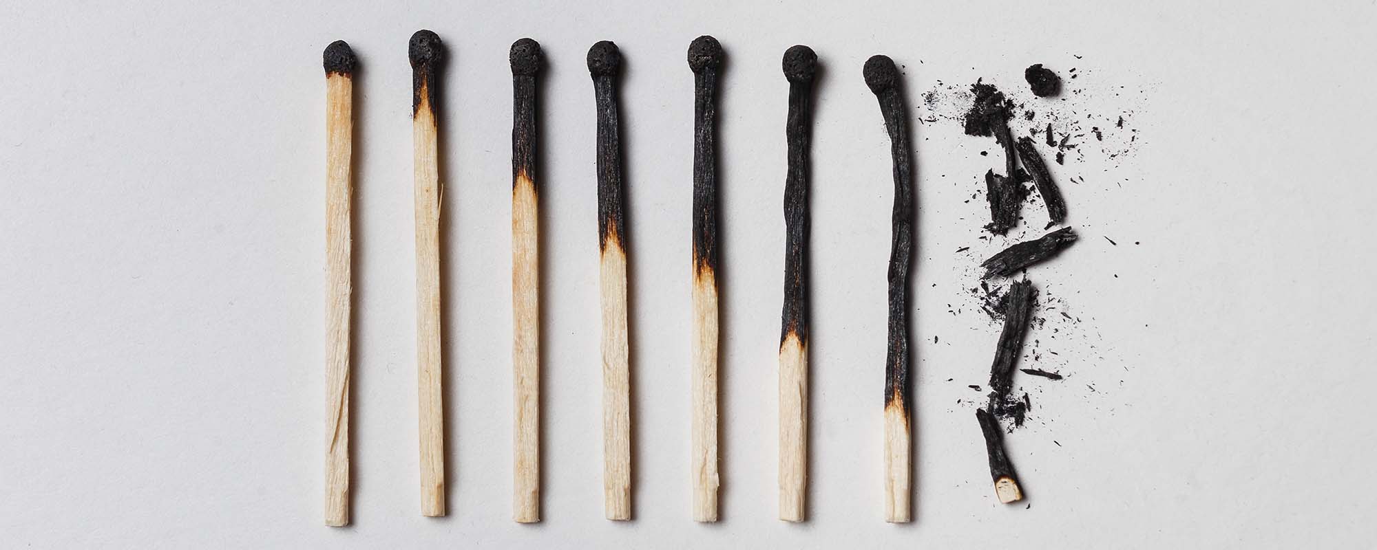 burnt out matchsticks