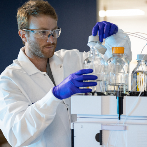 Scientists in research lab