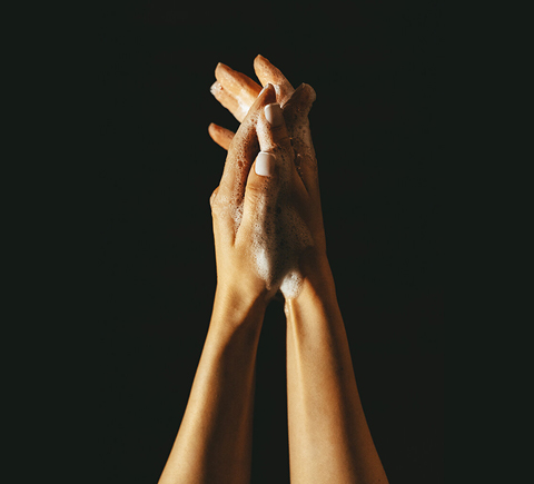 An image of washing hands