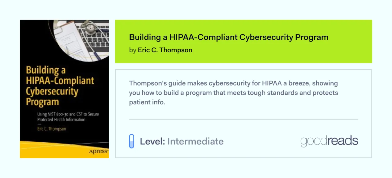 Books 6 Building a HIPAA-Compliant Cybersecurity Program