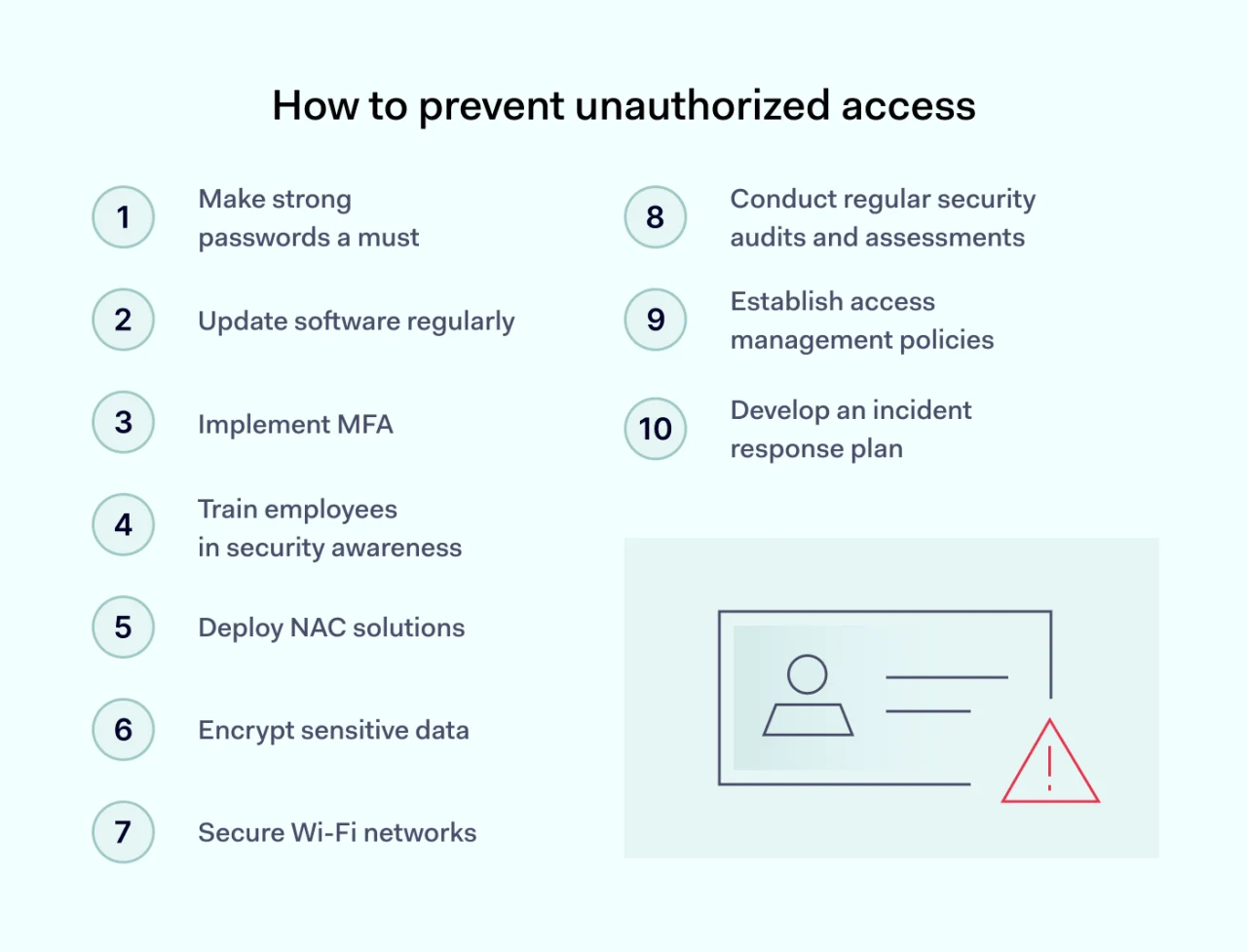 How to prevent unauthorized access