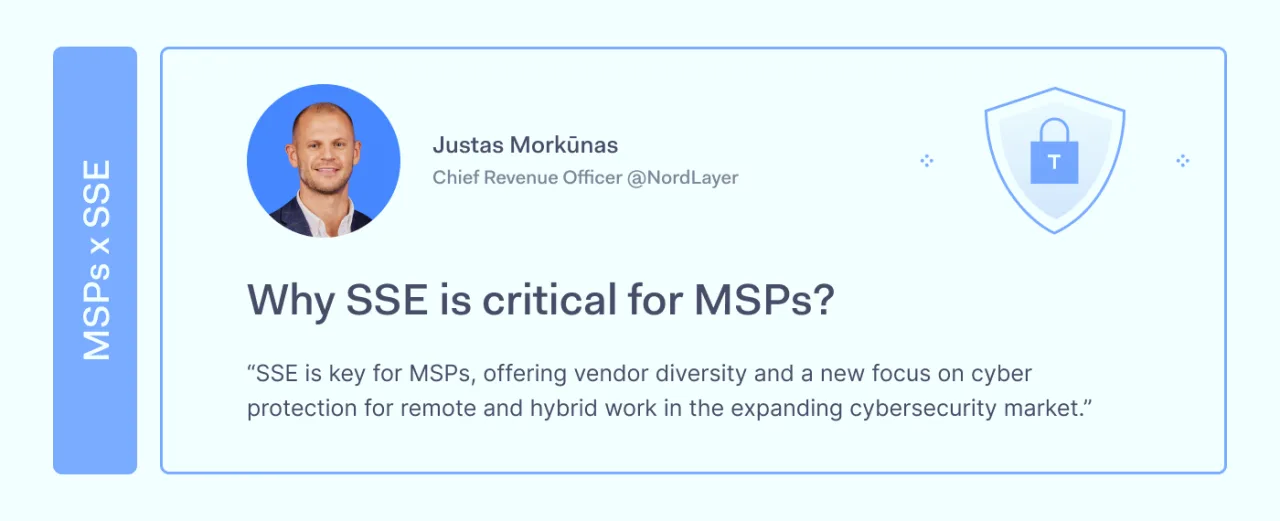 Justas Morkūnas answers why SSE is critical for MSPs