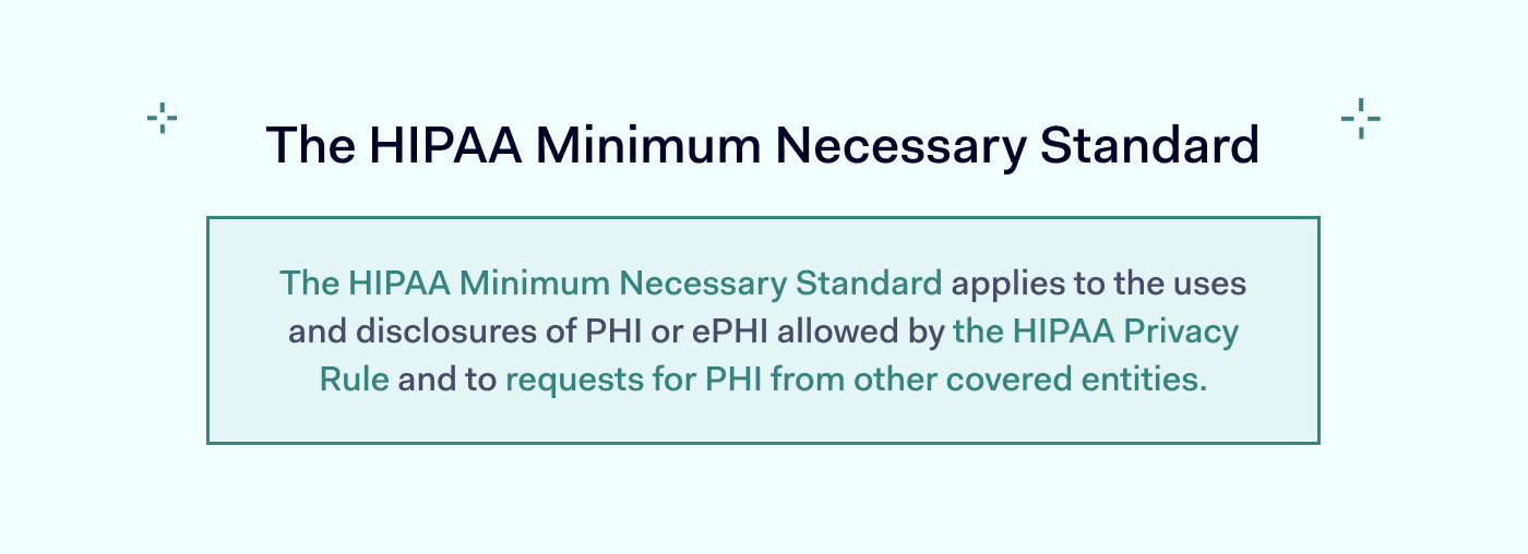 HIPAA minimum necessary standard