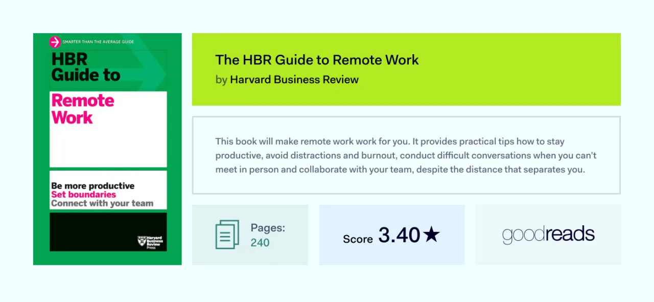 The HBR Guide to Remote Work