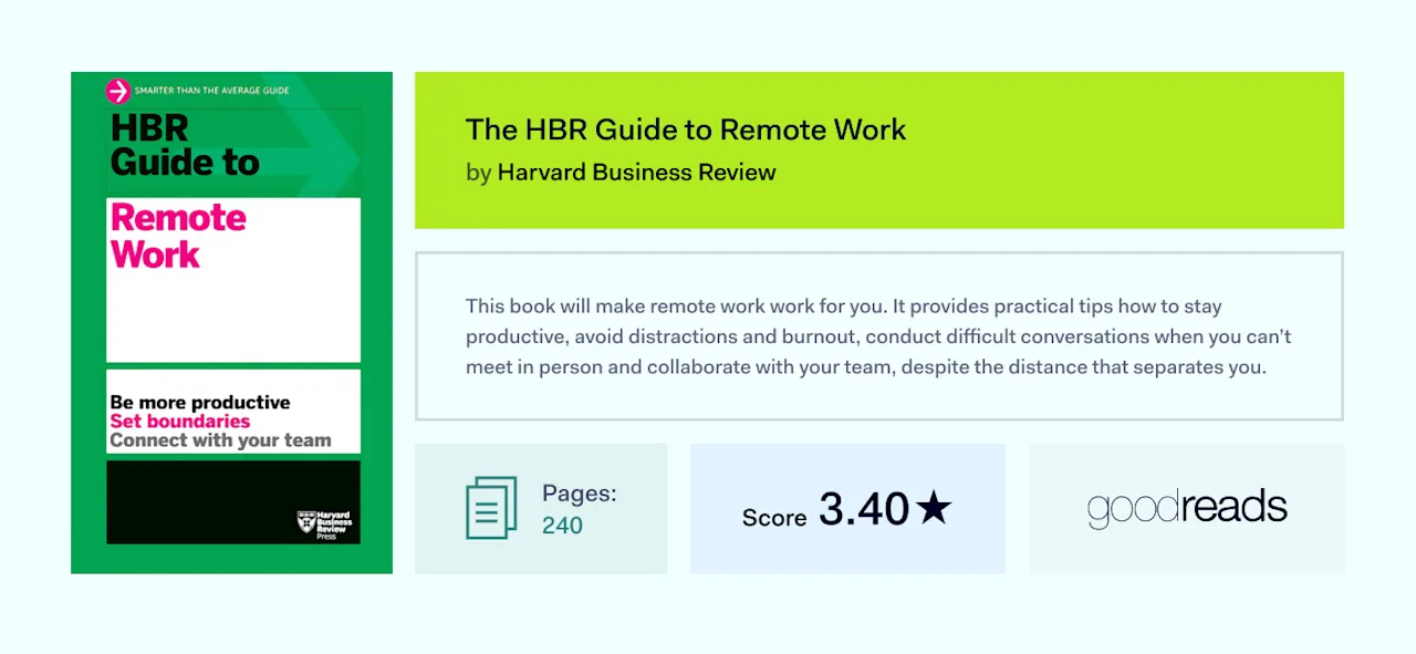 The HBR Guide to Remote Work