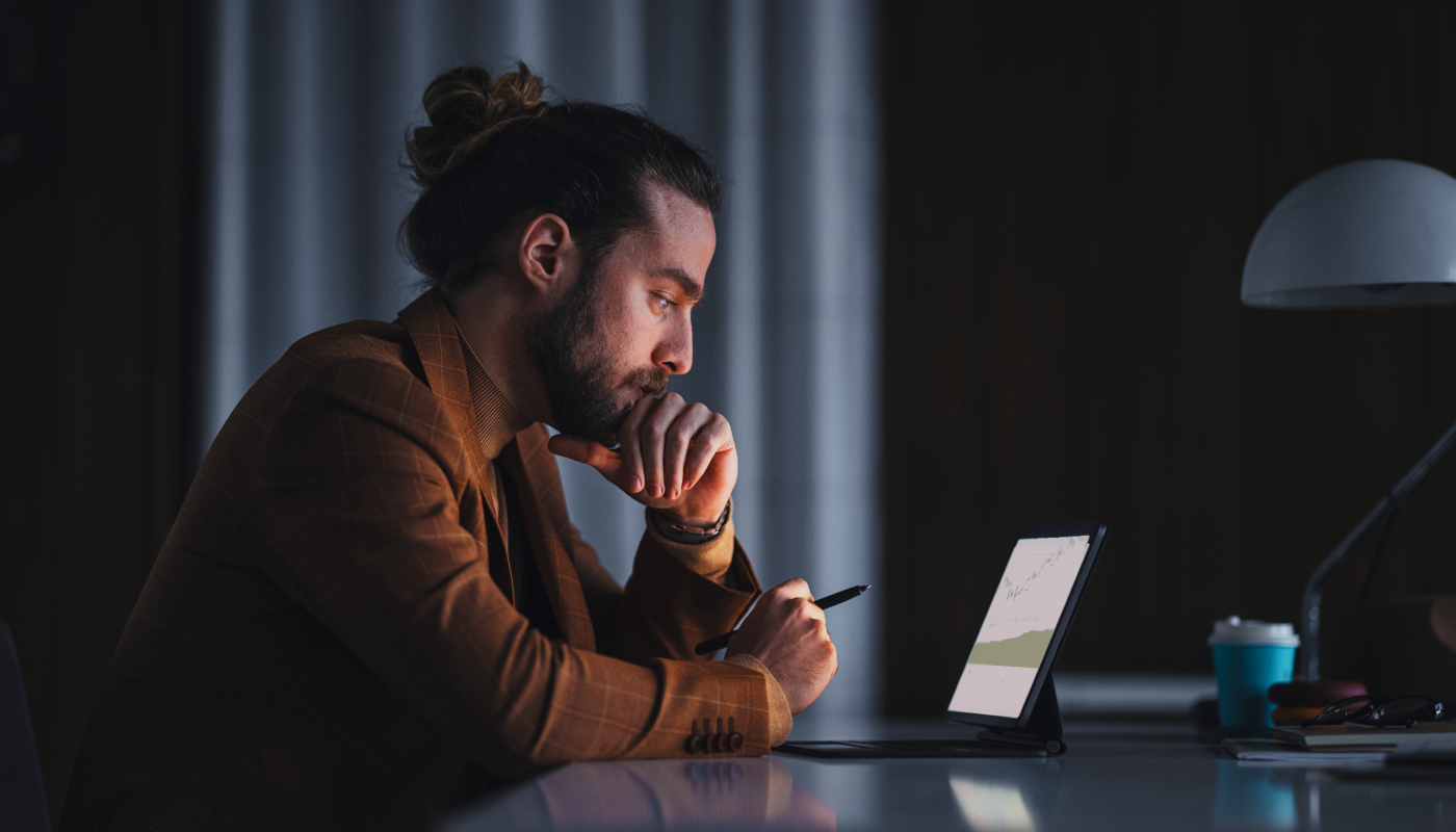 Man working from home Man working from home
