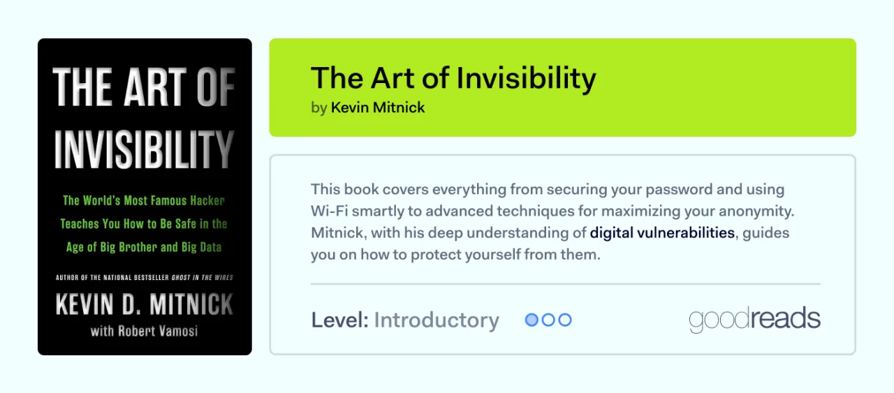 The best VPN books The Art of Invisibility
