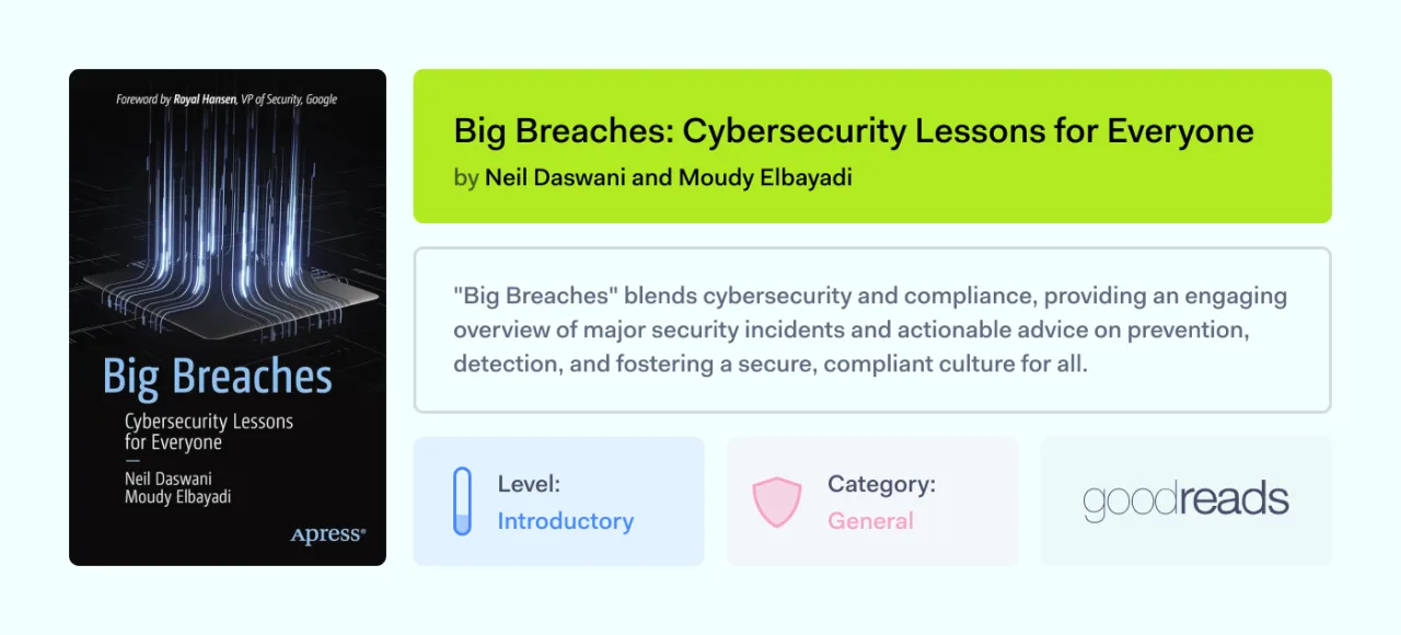 8 Compliance books-Big breaches: cybersecurity lessons for everyone